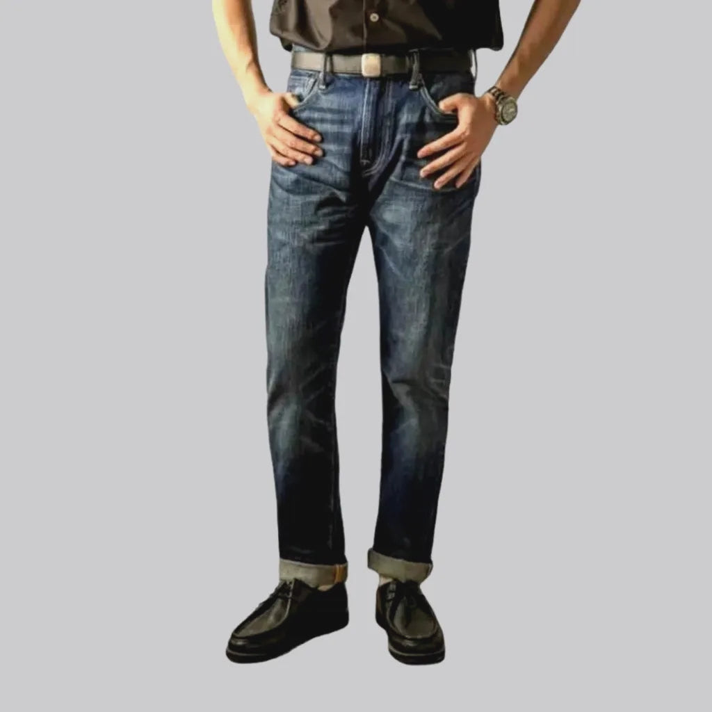 16oz men's self-edge jeans | Jeans4you.shop