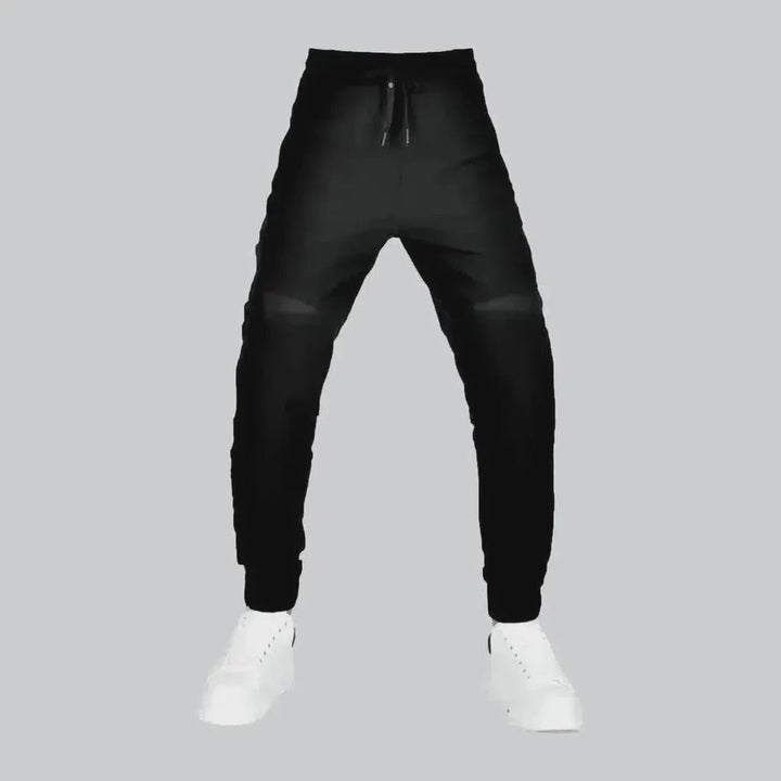 Black joggers riding denim pants | Jeans4you.shop