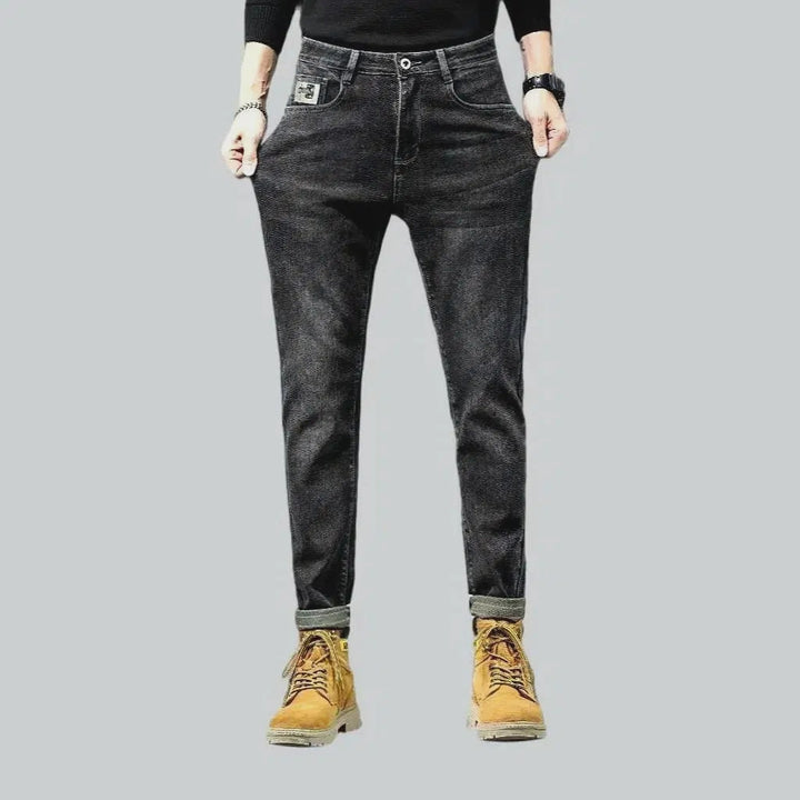 Black men's whiskered jeans | Jeans4you.shop