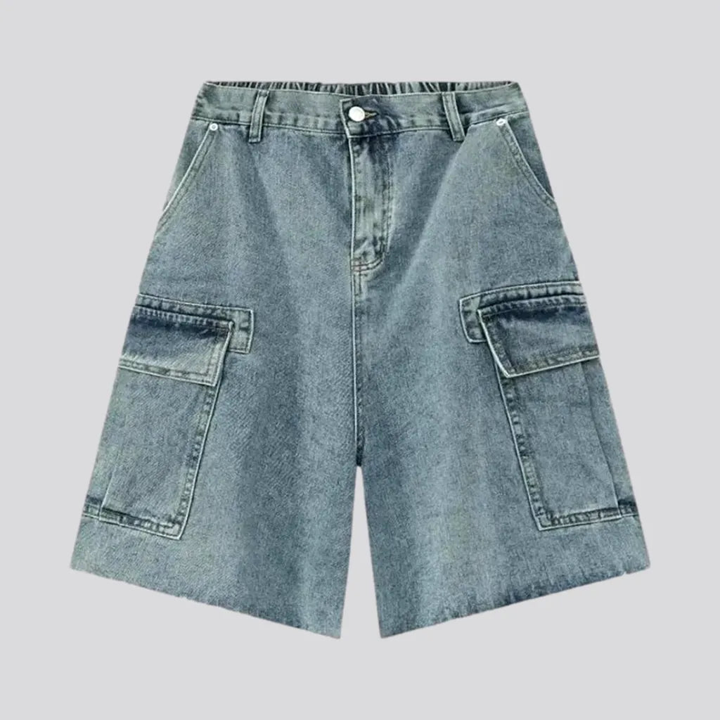 Sanded Baggy Fit Men's Denim Shorts | Jeans4you.shop