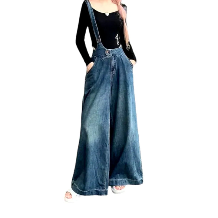 Sanded fashion denim pants
 for women