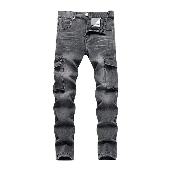 Sanded men's cargo jeans | Jeans4you.shop