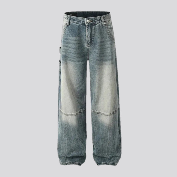 Sanded Stonewashed Baggy Men's Jeans | Jeans4you.shop