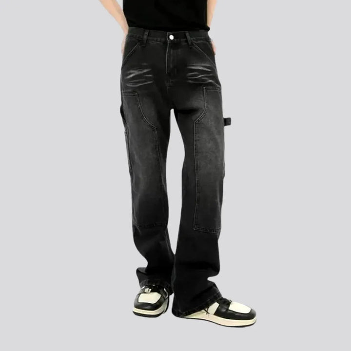 Sanded Straight Fit Carpenter-loop Men's Jeans | Jeans4you.shop