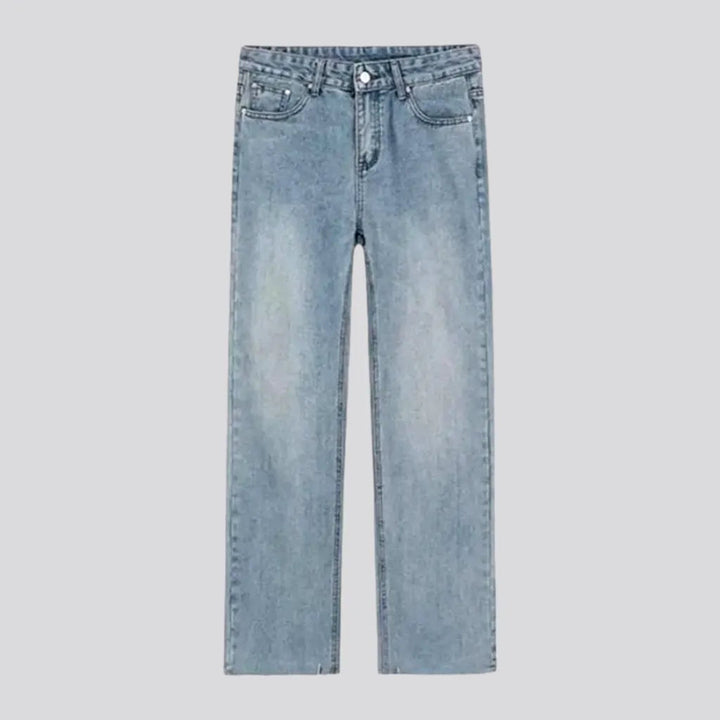 Sanded Street Style Loose Straight Men's Jeans | Jeans4you.shop