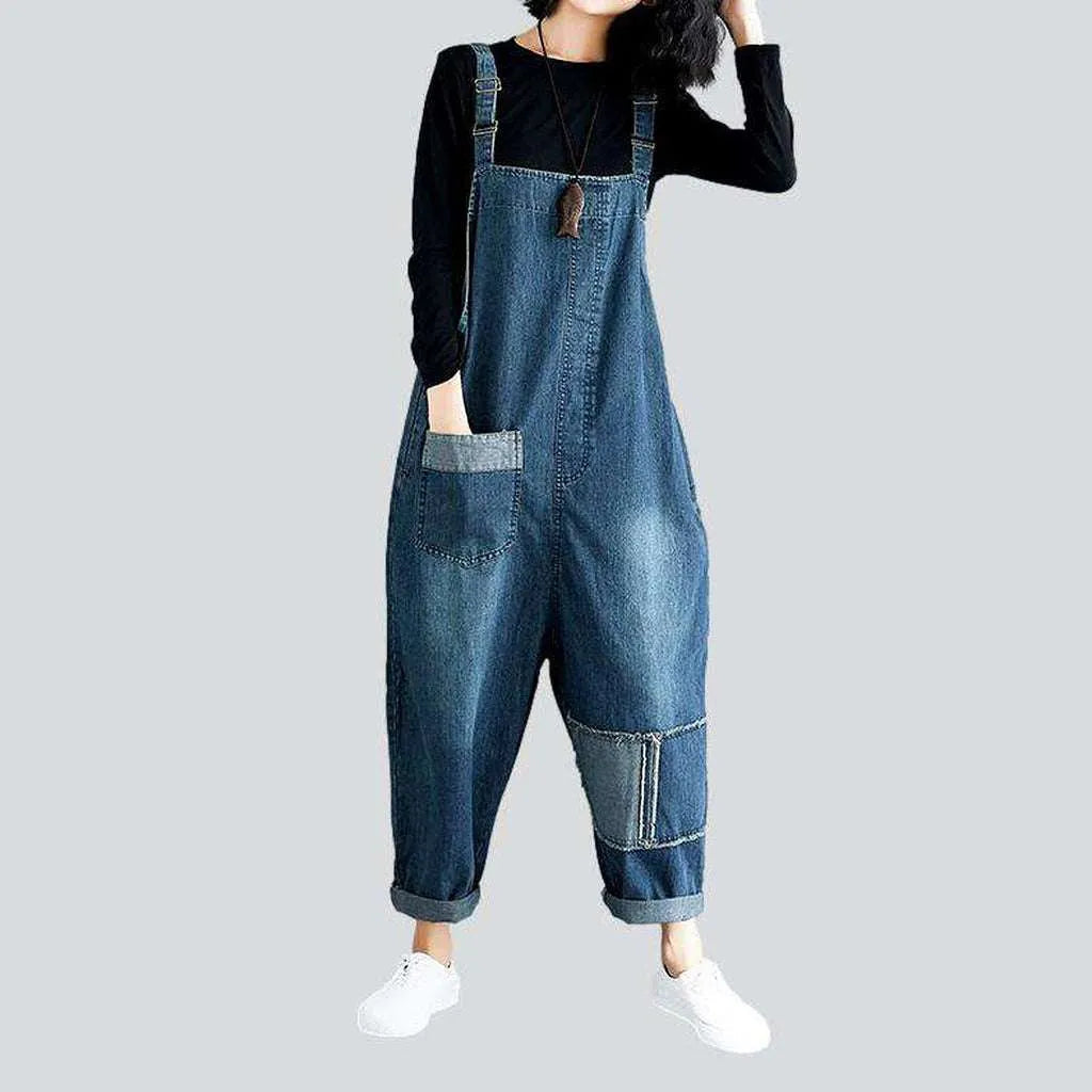 Slim fit women's denim dungaree | Jeans4you.shop