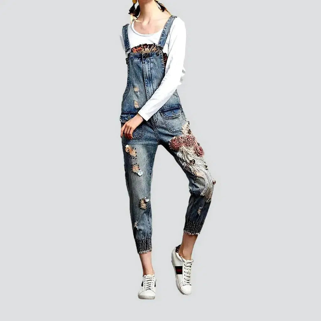 Slim jean dungaree for women | Jeans4you.shop