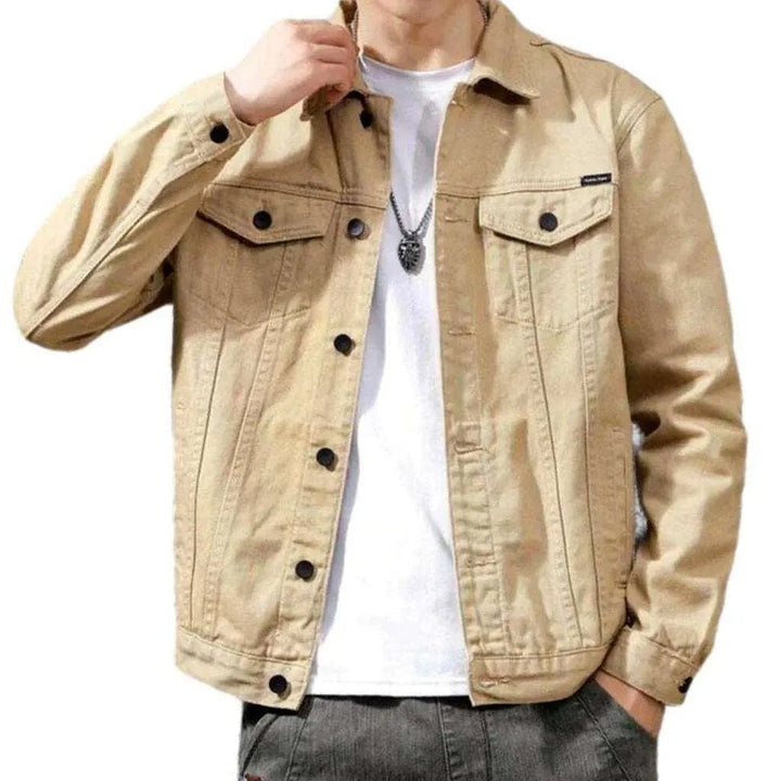 Slim non-formal denim jacket for men