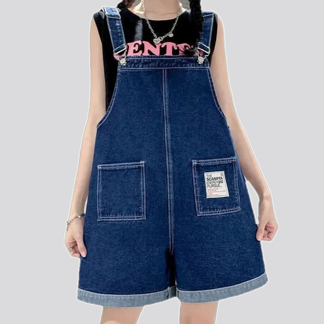 Slouchy Fit Rolled Hems Jean Overall for Ladies | Jeans4you.shop