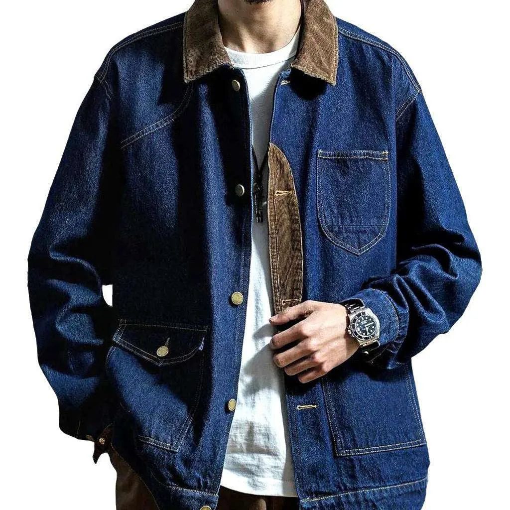 Stonewashed 90s men's denim jacket