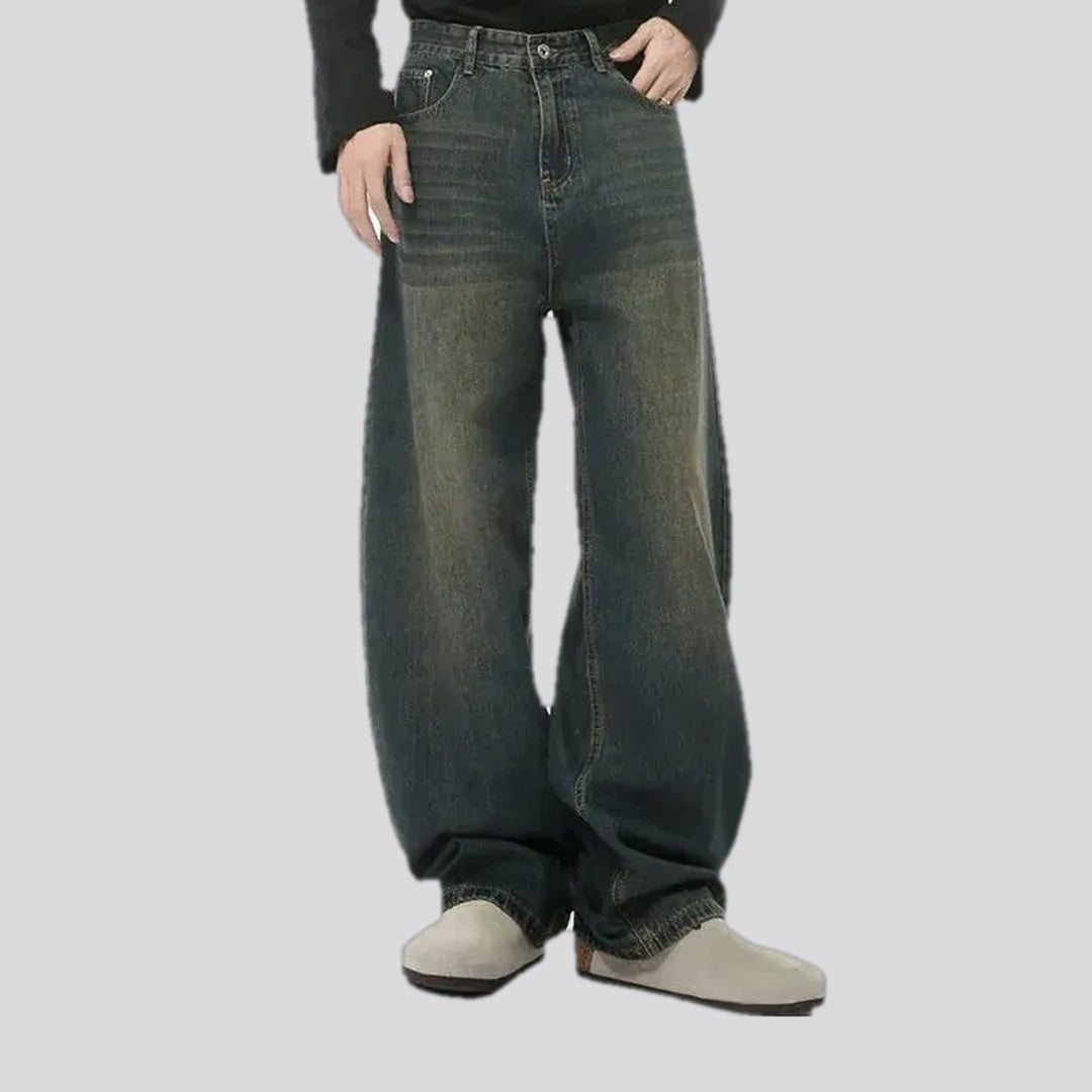 Stonewashed Mid Rise Baggy Men's Jeans | Jeans4you.shop