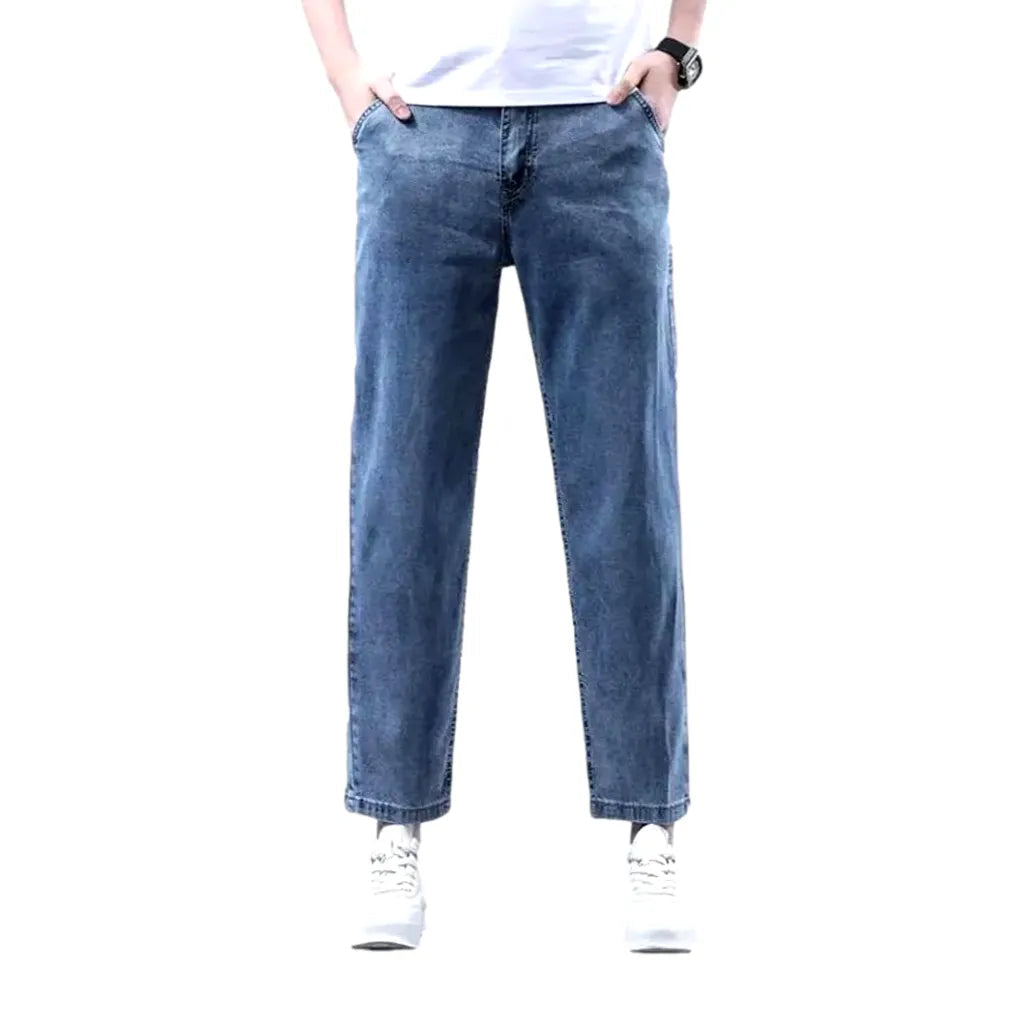 Straight men's ankle-length jeans