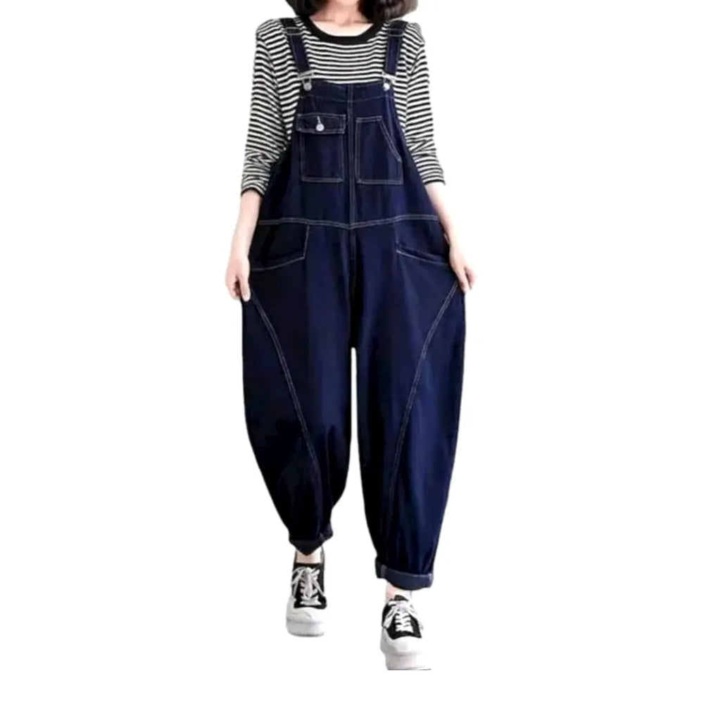 Street Jeans Women's Dungaree - Dark Blue