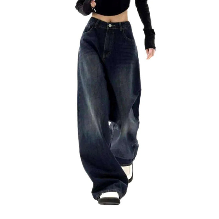 Street women's high-waist jeans