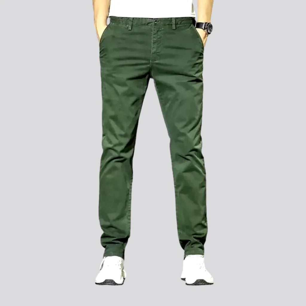 Stretchable Mid Rise Men's Denim Chinos Jeans | Jeans4you.shop