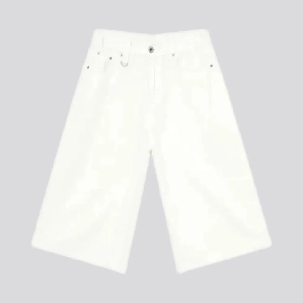 Stylish Monochrome Mid Rise Men's Denim Shorts | Jeans4you.shop