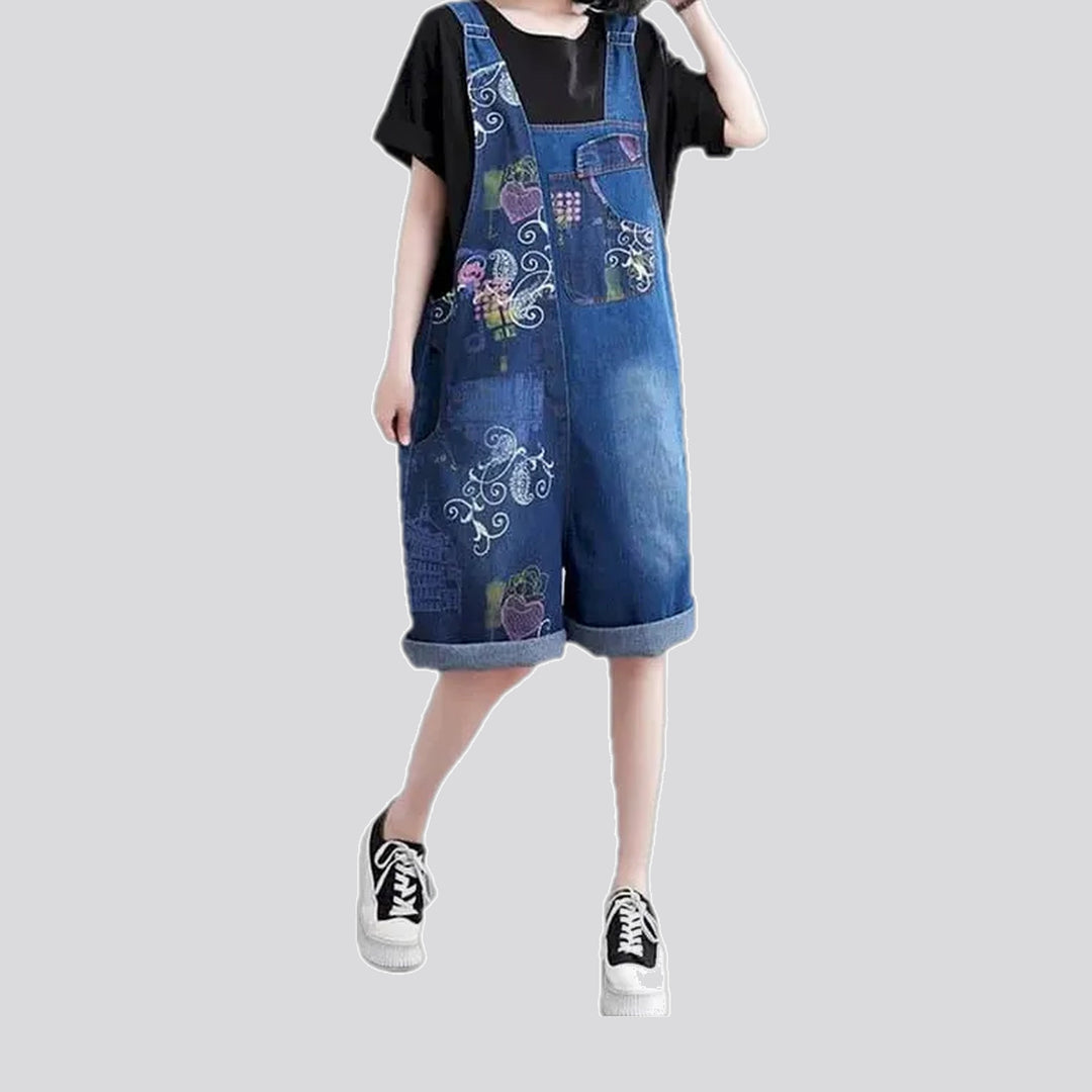 Trendy Baggy-leg Jean Overall for Women | Jeans4you.shop