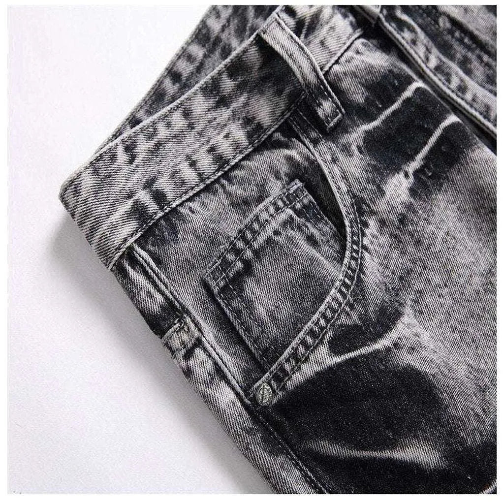 Urban mid-waisted men's jeans