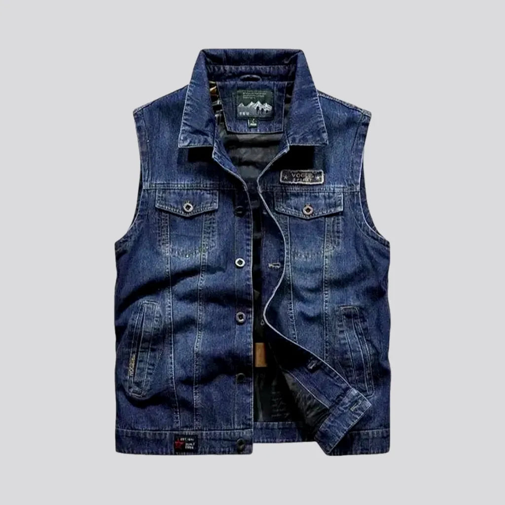 Vintage Casual Men's Denim Vest | Jeans4you.shop