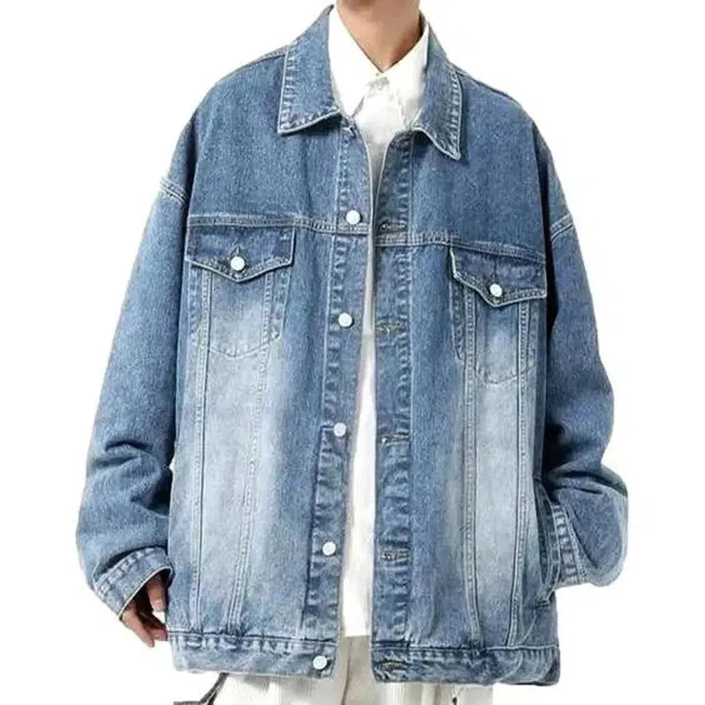 Vintage fashion men's jeans jacket