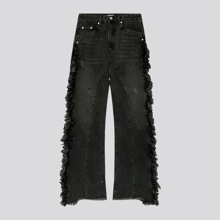 Vintage Fringe Loose Men's Jeans | Jeans4you.shop