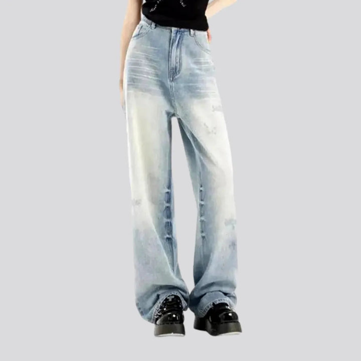 Vintage Light Wash Baggy Women's Jeans | Jeans4you.shop