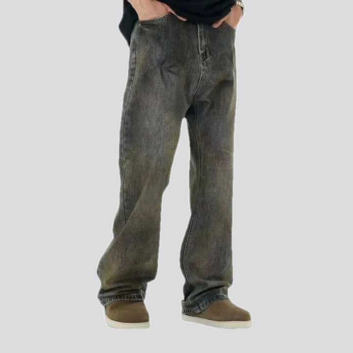 Vintage Mid Waist Men's Jeans | Jeans4you.shop