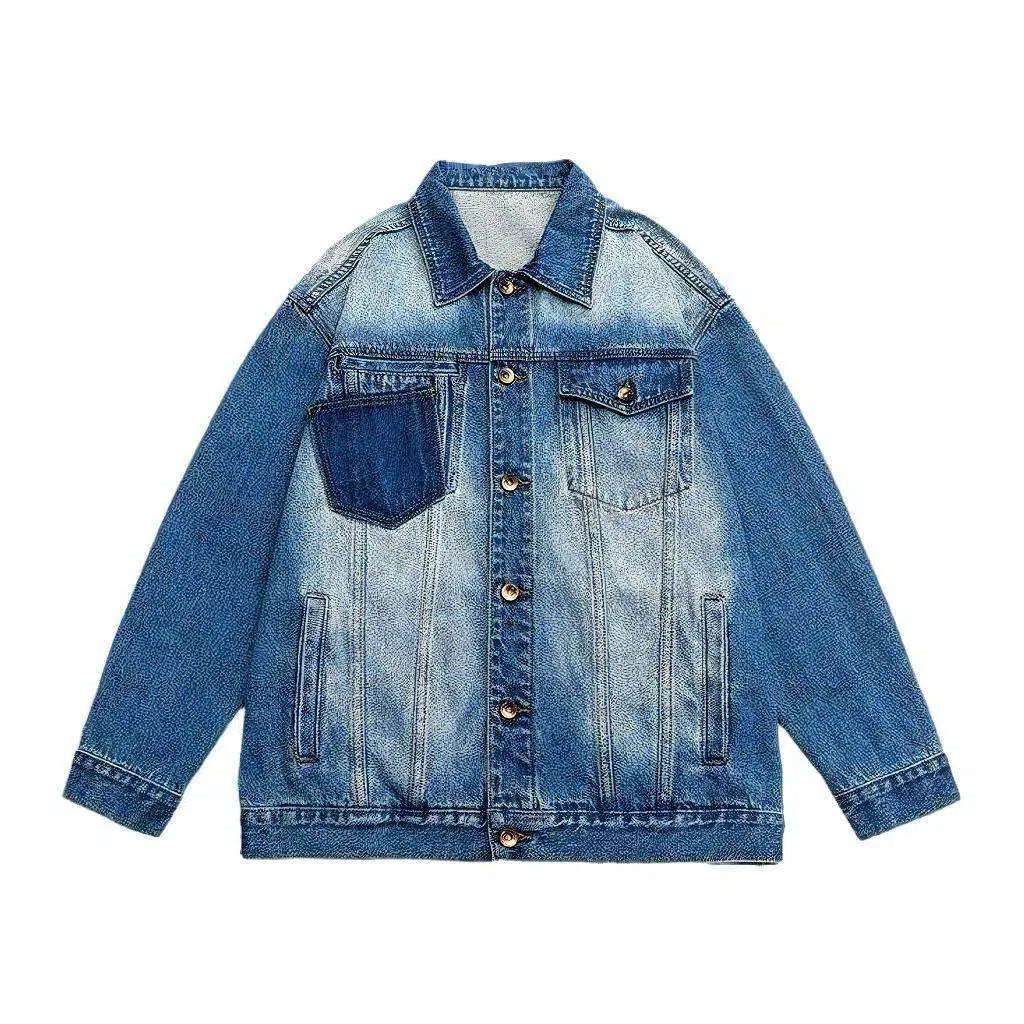 Vintage sanded denim jacket