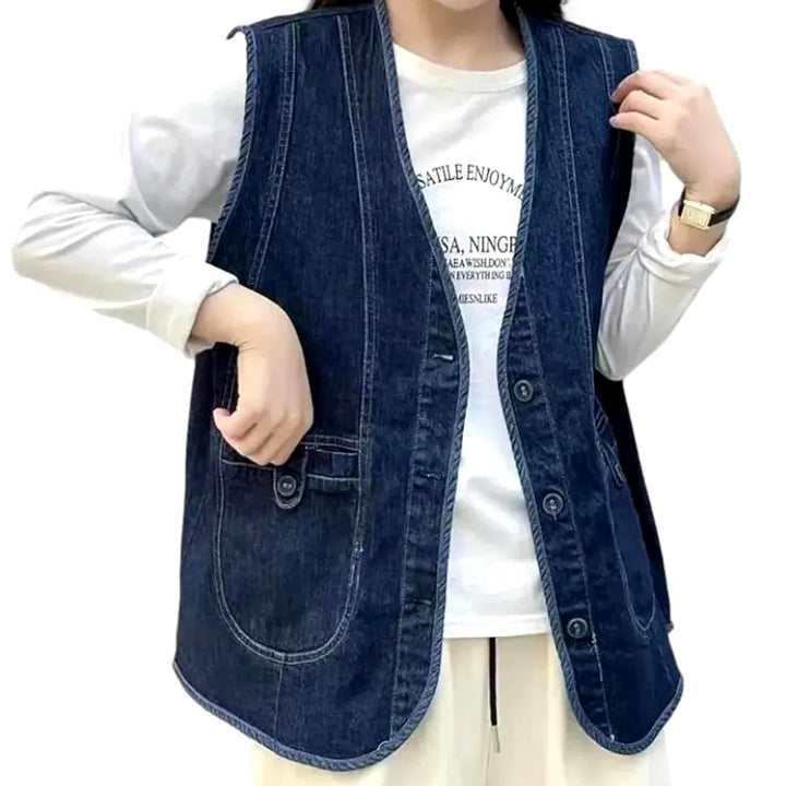 Vintage women's jeans vest