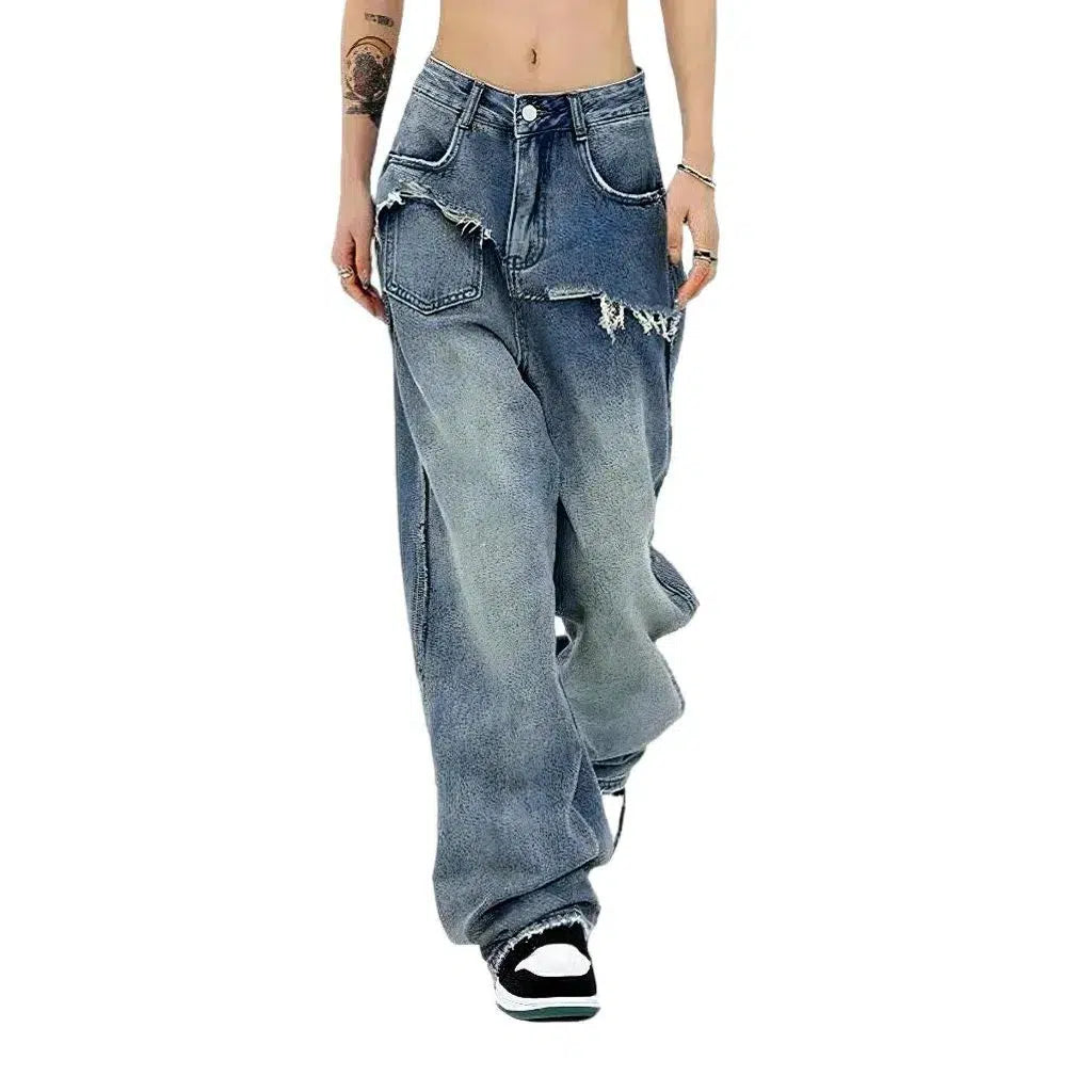 Women's distressed jeans