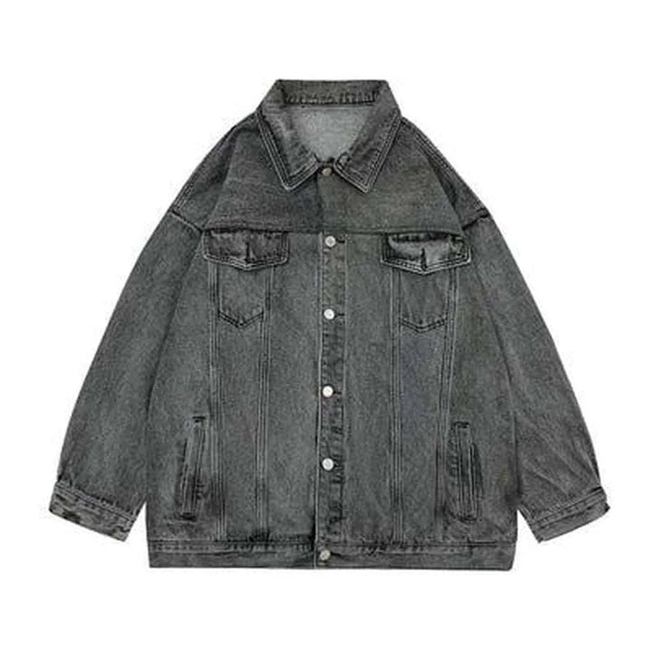 Women's long oversized denim jacket