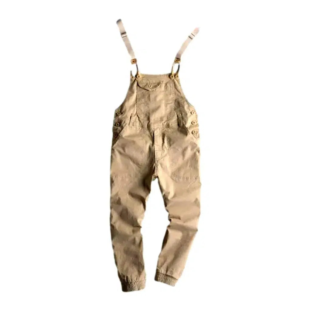 Y2k Men's Denim Dungaree - Sand