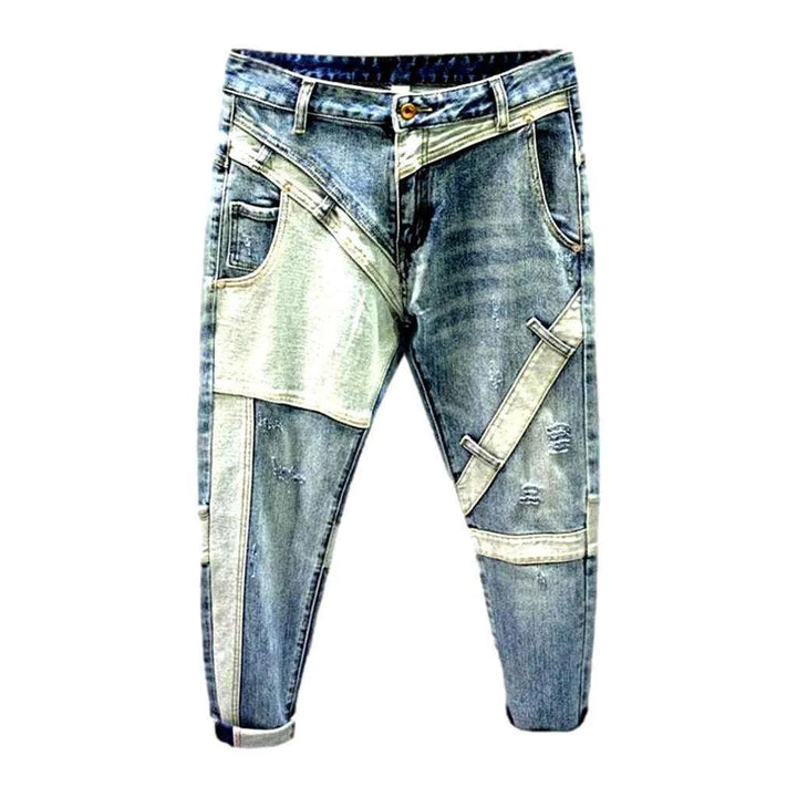 Y2k men's mid-waist jeans