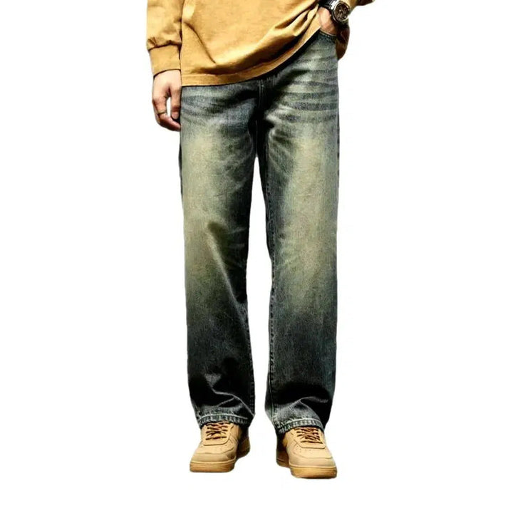Y2k men's yellow-cast jeans